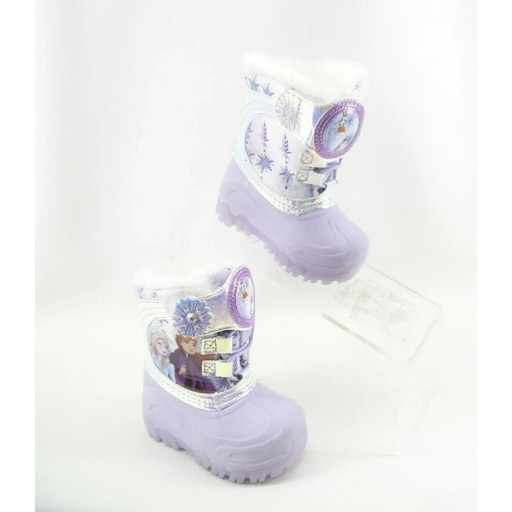 Disney Frozen II Toddler Girl's Thermolite Winter Boot Size 5 Light-Up Outsoles